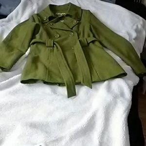 Olive Green Peacoat
